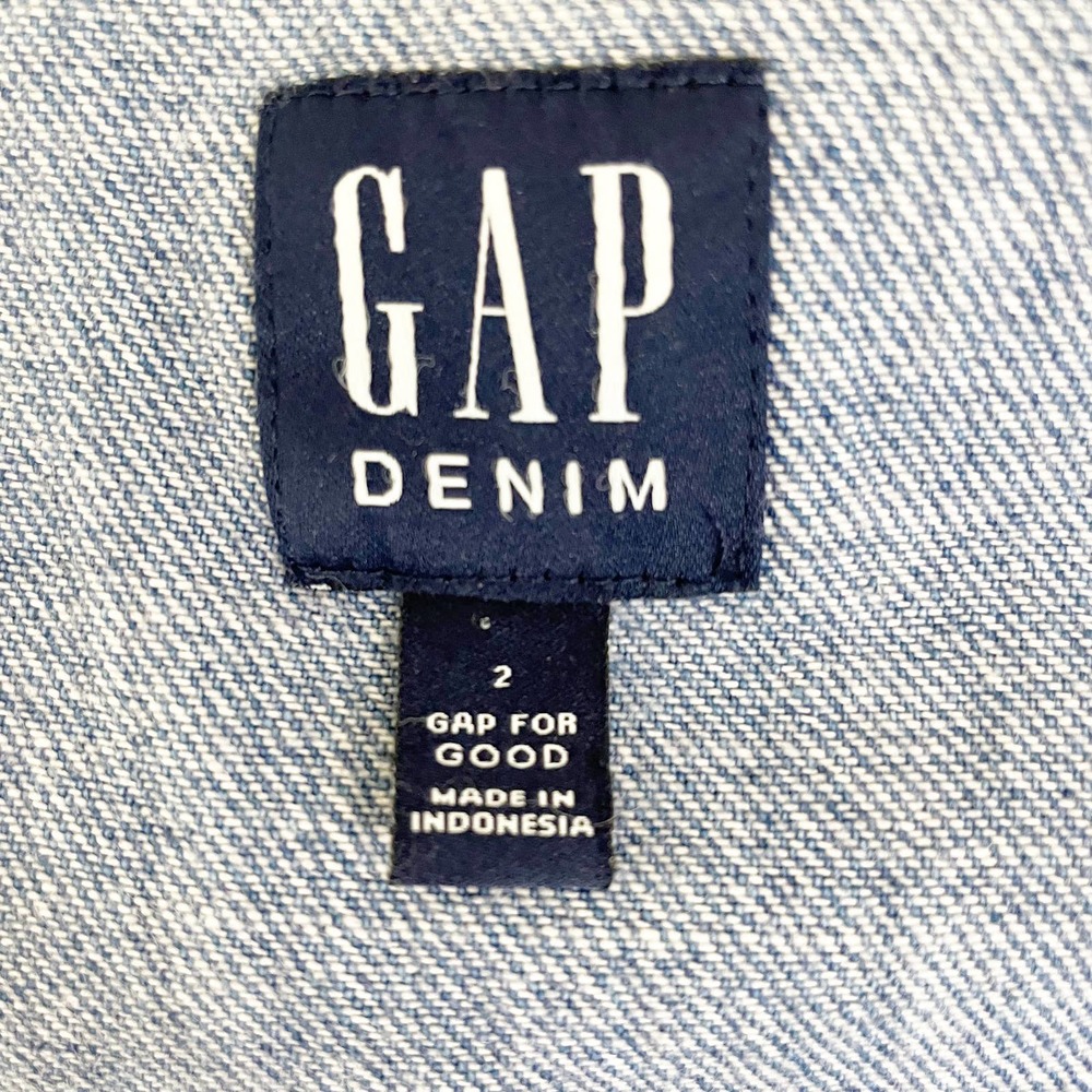 Gap Scoopneck Button Up Denim Dress - Picture 2 of 8